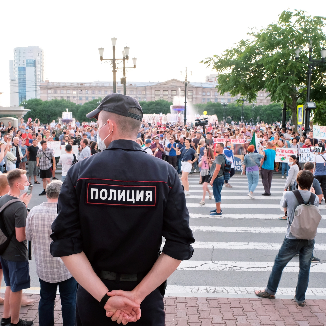 V Habarovske Snizilos Chislo Uchastnikov Akcii Protesta Politika Rossiya Lenta Ru