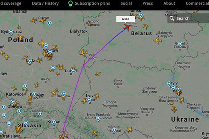 В Белоруссию прилетел VIP-самолет с Ближнего Востока