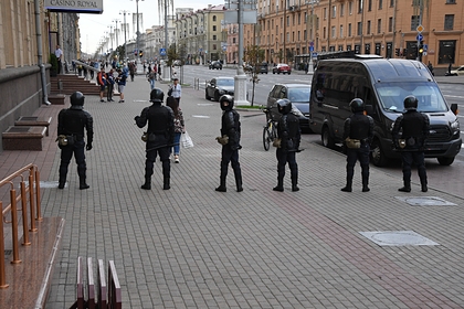 В центре Минска заметили спецтехнику