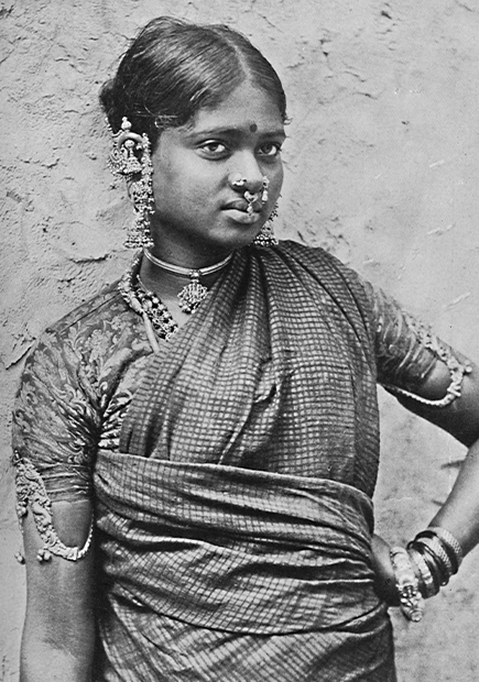 Индийская девушка-науч — исполнительница придворного танца Nautch, 1902 год