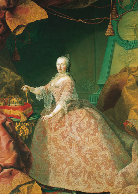 Портрет австрийской эрцгерцогини и королевы Богемии Марии Терезии кисти Мартина ван Майтенса