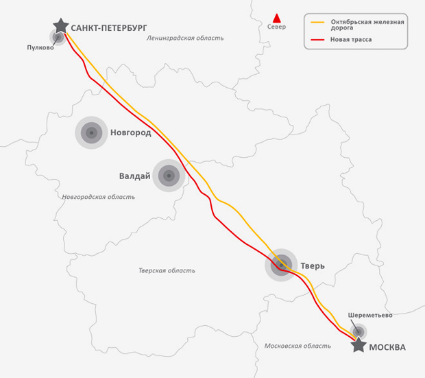 Генеральная схема развития железнодорожного узла Санкт-Петербурга и Ленинградской области