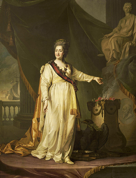 Картина «Екатерина II — законодательница в храме богини Правосудия», 1783 год