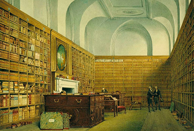 Восточная библиотека Букингемского дворца в 1819 году