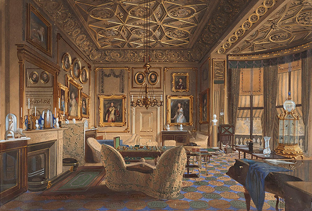 Личные покои королевы Виктории в Букингемском дворце, 1848 год