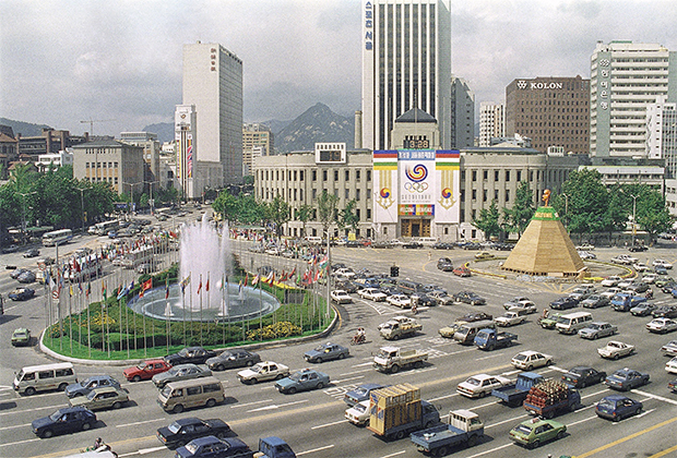 Баннеры к Олимпиаде 1988 года в Сеуле