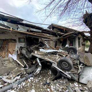 Разрушенный дом в Степанакерте