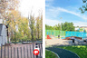 Самостийный картинг-центр в Хорошево-Мневниках заменен на симпатичную и стильную детскую площадку.