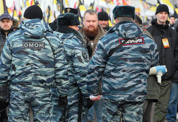 Дмитрий Демушкин на «Русском марше» в Люблино