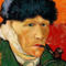 Винсент Ван Гог. «Автопортрет с отрезанным ухом и трубкой»