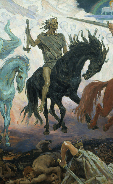 Фрагмент картины «Воины апокалипсиса», 1887 год