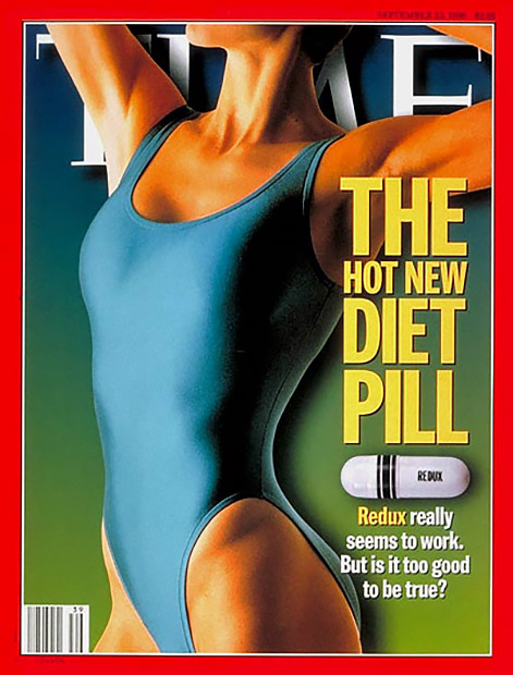 Препарат для похудения на обложке журнала Time, сентябрьский выпуск 1996 года