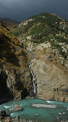 Водопад в Алагирском районе