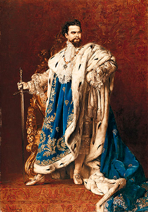 Король Людвиг II в облачении гроссмейстера рыцарского ордена Святого Георгия