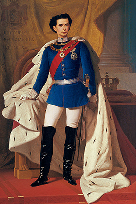 Парадный портрет Людвига II в коронационной мантии