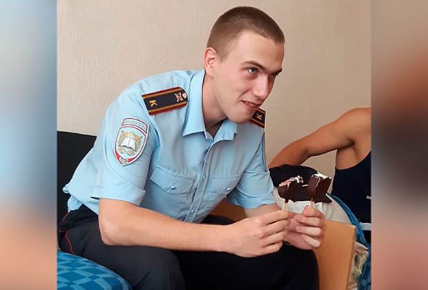 Антон Макаров во время учебы в институте МВД