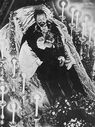 Людвиг II на смертном одре 