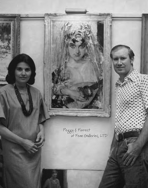 Форрест Фенн с женой в своей галерее