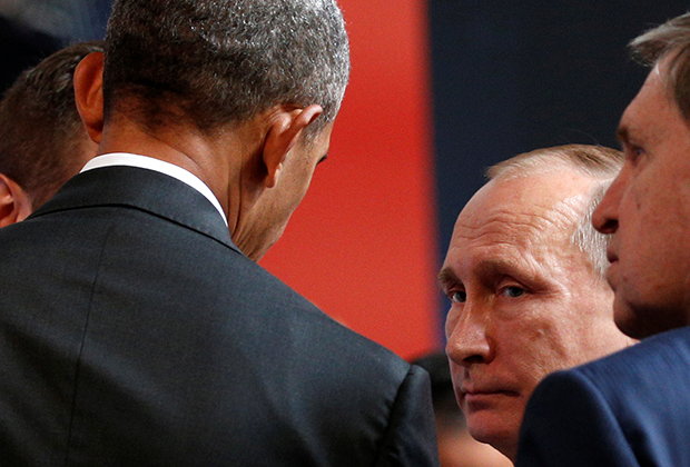 Обама общается с Путиным на саммите АТЭС в 2016 году