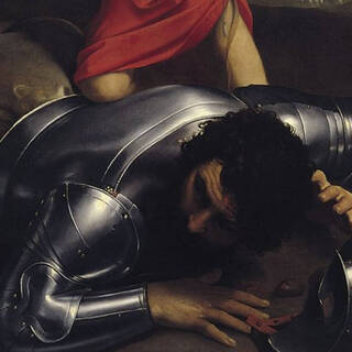 Фрагмент картины «Давид и Голиаф», 1606-07
