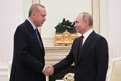 Владимир Путин и Реджеп Тайип Эрдоган (слева) 