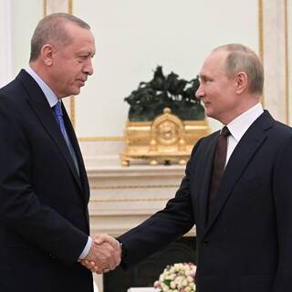 Владимир Путин и Реджеп Тайип Эрдоган (слева) 