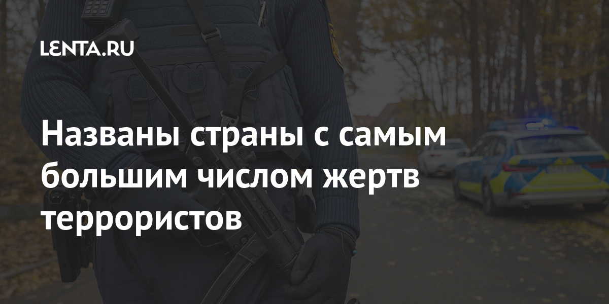Названы страны с самым большим числом жертв террористов: Политика: Мир ...