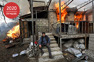 Гори все огнем Сожженные дома, разрытые могилы, убитый скот — что оставляют в Карабахе армянские беженцы