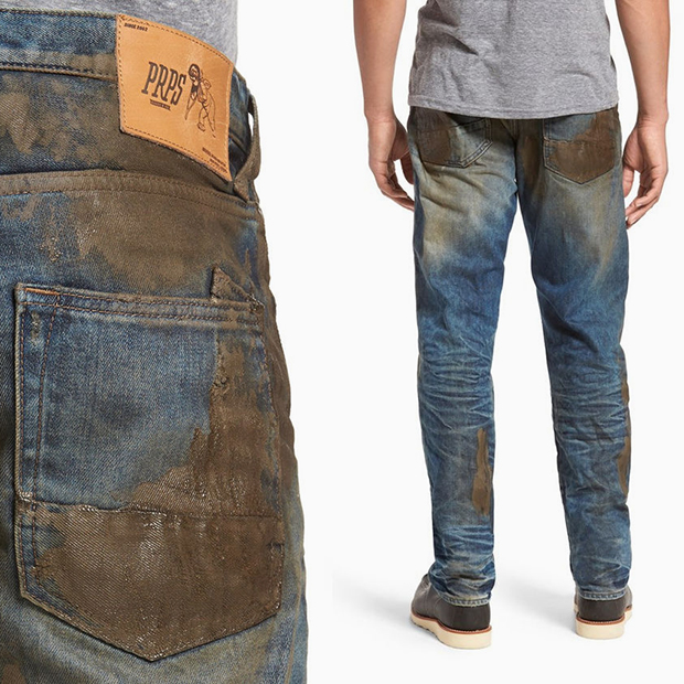 «Грязные» джинсы бренда PRPS