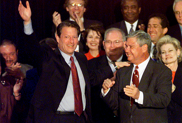 Ал Гор на предвыборном выступлении