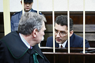 Кристиан Бала в зале суда