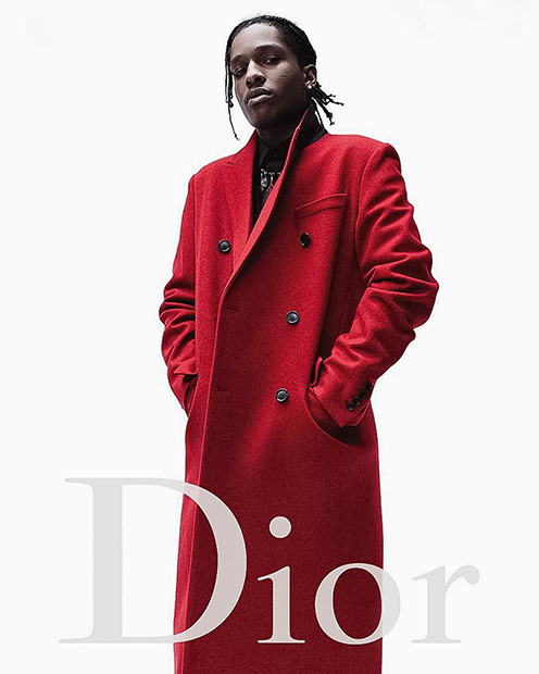 Рэпер A$AP Rocky в рекламной кампании Dior Homme