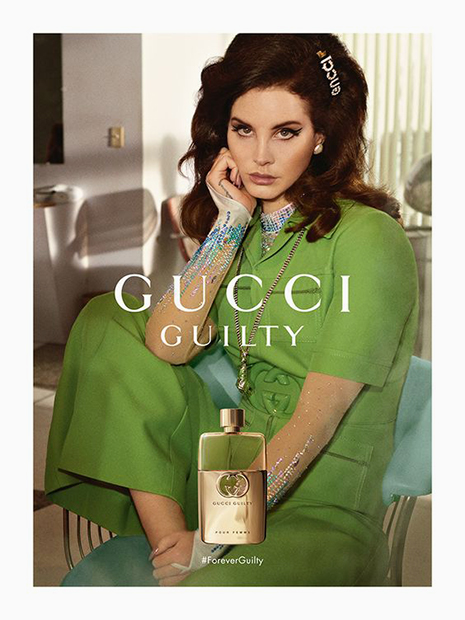 Певица Лана Дель Рей в рекламной кампании аромата Gucci Guilty 