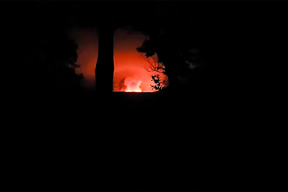 Извержение вулкана на Гавайях сняли на видео