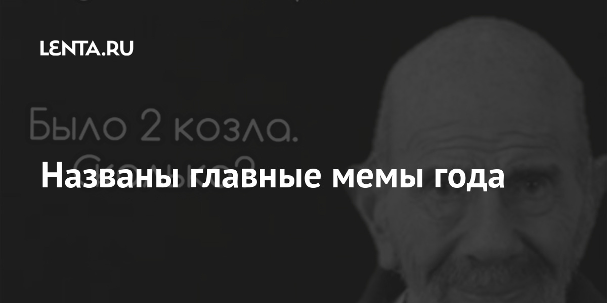 Пользователи вконтакте выбрали главные мемы года