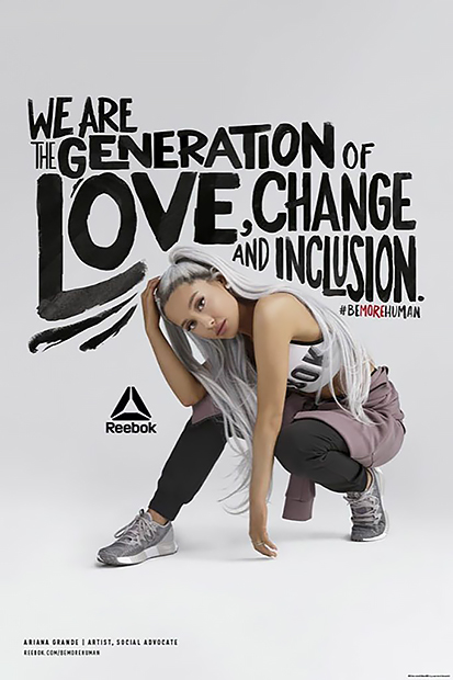 Ариана Гранде в рекламной кампании Reebok