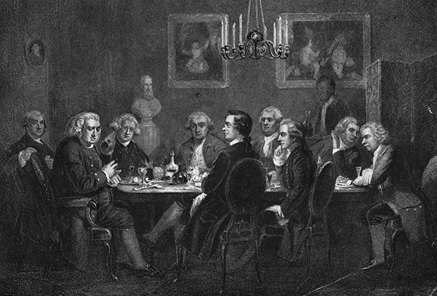 Собрание джентльменского литературного клуба, Лондон, 1781 год