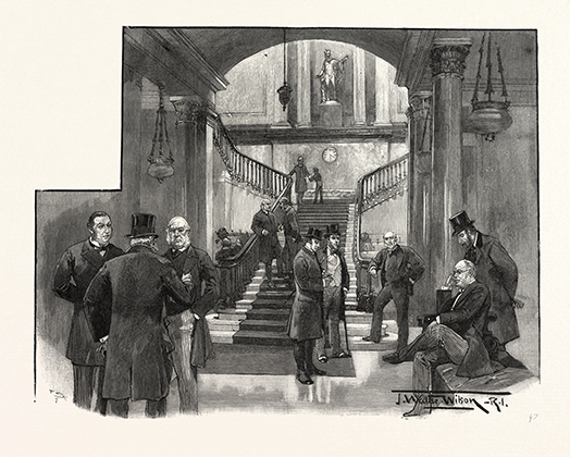 Холл клуба Athenaeum, Лондон, 1893 год