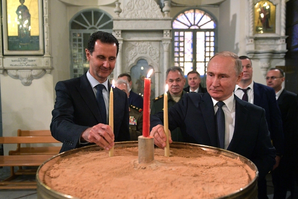 Президент Сирии Башар Асад и президент России Владимир Путин