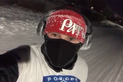 Российский боксер организовал благотворительный забег в 25-градусный мороз