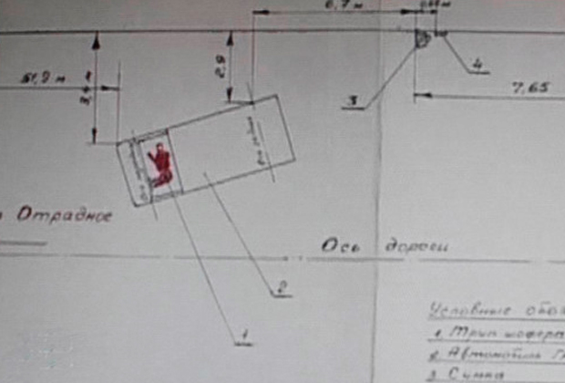 Схема места убийства инкассаторов из Вилино
