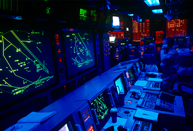 Центр управления конфликтами на авианосце ВМС США USS Harry Truman («Гарри Трумэн»)