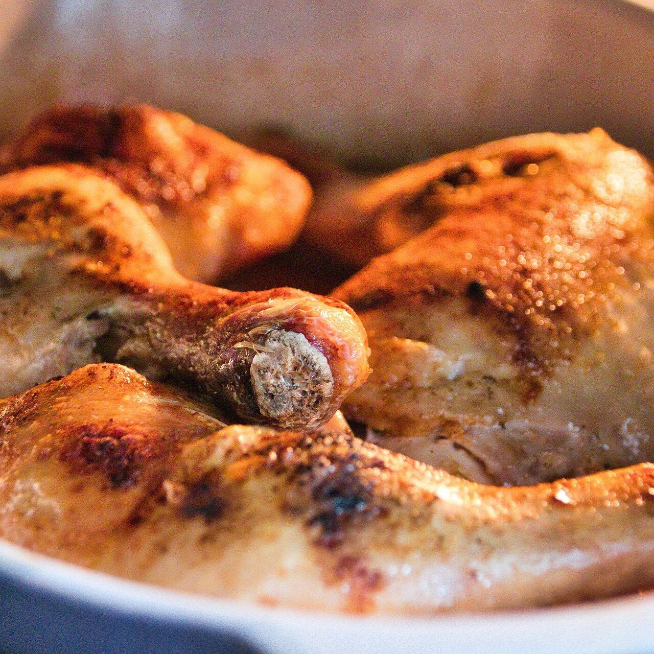 Жареная курица по-пионерски, пошаговый рецепт на ккал, фото, ингредиенты - ЕЛЕНА