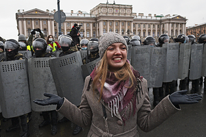 Как в России прошли несанкционированные акции протеста 31 января Митинги, задержания и снова снежки: что происходило на улицах российских городов