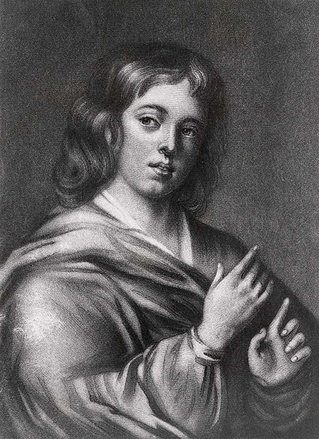 Английский актер Эдвард Кинастон (1640-1706), исполнитель женских ролей