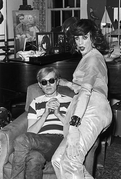 Drag queen Марио Монтез и художник Энди Уорхол, 1967 год