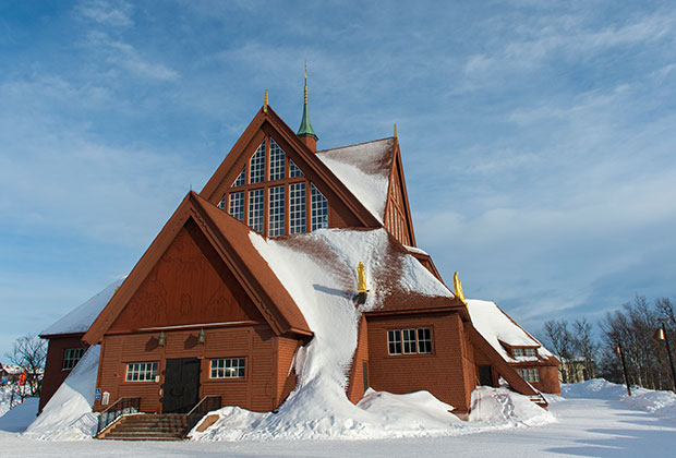 Город Кируна, Швеция 