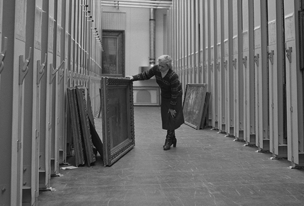 Новые хранилища обновленной Третьяковской галереи. Москва, 19 декабря 1988 года