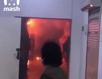 Опубликовано видео пожара в российском торговом центре