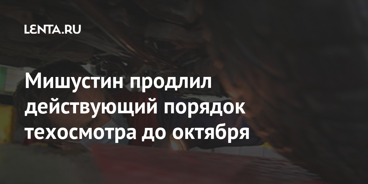 Премьер мишустин правительство поддержит идею отменить обязательный техосмотр автомобилей